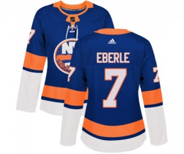 Women Adidas New York Islanders #7 Jordan Eberle Premier Royal Blue Home NHL Jersey