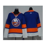 Women Adidas New York Islanders Blank Royal Blue Home Authentic Stitched NHL Jersey