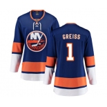 Women New York Islanders #1 Thomas Greiss Fanatics Branded Royal Blue Home Breakaway NHL Jersey