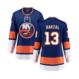 Women New York Islanders #13 Mathew Barzal Fanatics Branded Royal Blue Home Breakaway NHL Jersey