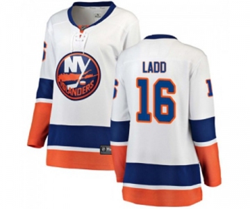 Women New York Islanders #16 Andrew Ladd Fanatics Branded White Away Breakaway NHL Jersey