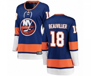 Women New York Islanders #18 Anthony Beauvillier Fanatics Branded Royal Blue Home Breakaway NHL Jersey