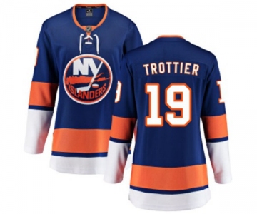 Women New York Islanders #19 Bryan Trottier Fanatics Branded Royal Blue Home Breakaway NHL Jersey