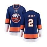 Women New York Islanders #2 Nick Leddy Fanatics Branded Royal Blue Home Breakaway NHL Jersey