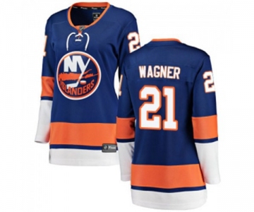 Women New York Islanders #21 Chris Wagner Fanatics Branded Royal Blue Home Breakaway NHL Jersey