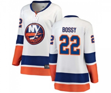 Women New York Islanders #22 Mike Bossy Fanatics Branded White Away Breakaway NHL Jersey