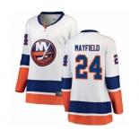 Women New York Islanders #24 Scott Mayfield Fanatics Branded White Away Breakaway NHL Jersey