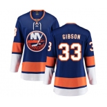 Women New York Islanders #33 Christopher Gibson Fanatics Branded Royal Blue Home Breakaway NHL Jersey