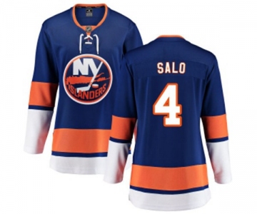 Women New York Islanders #4 Robin Salo Fanatics Branded Royal Blue Home Breakaway NHL Jersey