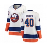 Women New York Islanders #40 Robin Lehner Fanatics Branded White Away Breakaway NHL Jersey