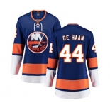 Women New York Islanders #44 Calvin de Haan Fanatics Branded Royal Blue Home Breakaway NHL Jersey