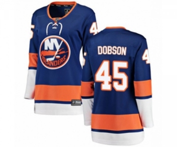 Women New York Islanders #45 Noah Dobson Fanatics Branded Royal Blue Home Breakaway NHL Jersey