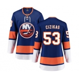 Women New York Islanders #53 Casey Cizikas Fanatics Branded Royal Blue Home Breakaway NHL Jersey