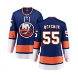 Women New York Islanders #55 Johnny Boychuk Fanatics Branded Royal Blue Home Breakaway NHL Jersey