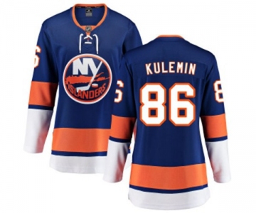 Women New York Islanders #86 Nikolay Kulemin Fanatics Branded Royal Blue Home Breakaway NHL Jersey