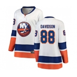 Women New York Islanders #88 Brandon Davidson Fanatics Branded White Away Breakaway NHL Jersey