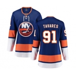 Women New York Islanders #91 John Tavares Fanatics Branded Royal Blue Home Breakaway NHL Jersey