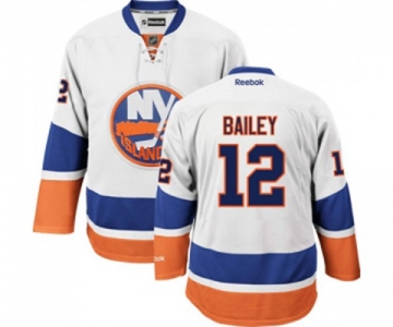 Women Reebok New York Islanders #12 Josh Bailey Authentic White Away NHL Jersey