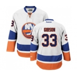 Women Reebok New York Islanders #33 Christopher Gibson Authentic White Away NHL Jersey