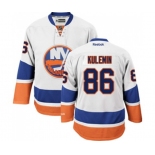 Women Reebok New York Islanders #86 Nikolay Kulemin Authentic White Away NHL Jersey