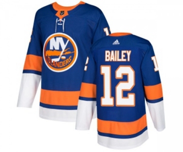 Youth Adidas New York Islanders #12 Josh Bailey Premier Royal Blue Home NHL Jersey