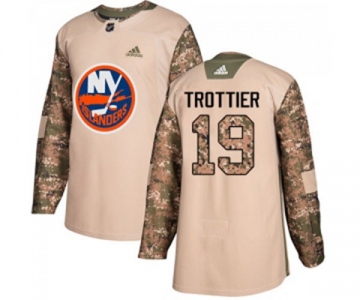 Youth Adidas New York Islanders #19 Bryan Trottier Authentic Camo Veterans Day Practice NHL Jersey