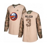 Youth Adidas New York Islanders #3 Adam Pelech Authentic Camo Veterans Day Practice NHL Jersey