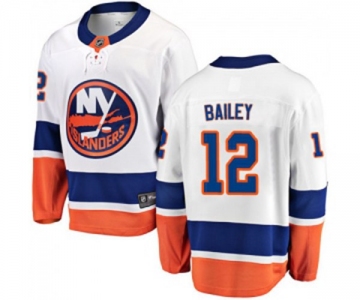 Youth New York Islanders #12 Josh Bailey Fanatics Branded White Away Breakaway NHL Jersey