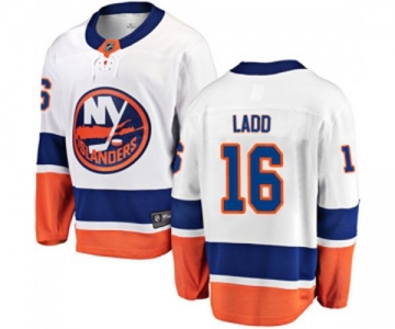 Youth New York Islanders #16 Andrew Ladd Fanatics Branded White Away Breakaway NHL Jersey