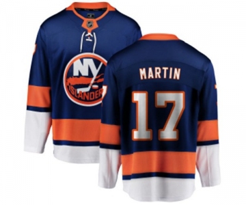 Youth New York Islanders #17 Matt Martin Fanatics Branded Royal Blue Home Breakaway NHL Jersey