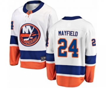 Youth New York Islanders #24 Scott Mayfield Fanatics Branded White Away Breakaway NHL Jersey