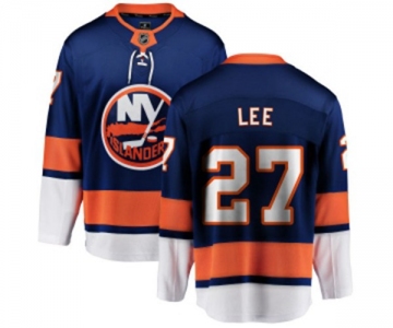 Youth New York Islanders #27 Anders Lee Fanatics Branded Royal Blue Home Breakaway NHL Jersey