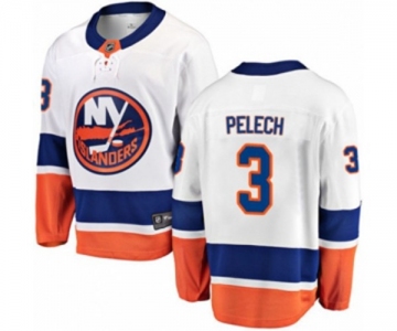 Youth New York Islanders #3 Adam Pelech Fanatics Branded White Away Breakaway NHL Jersey