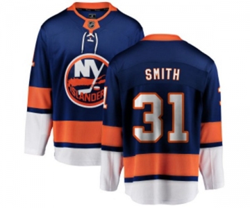 Youth New York Islanders #31 Billy Smith Fanatics Branded Royal Blue Home Breakaway NHL Jersey