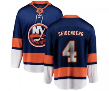 Youth New York Islanders #4 Dennis Seidenberg Fanatics Branded Royal Blue Home Breakaway NHL Jersey