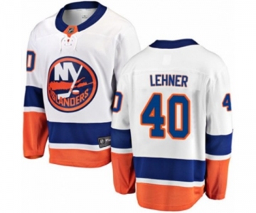 Youth New York Islanders #40 Robin Lehner Fanatics Branded White Away Breakaway NHL Jersey