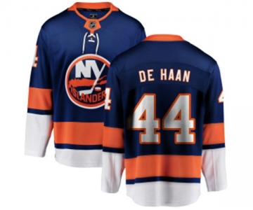 Youth New York Islanders #44 Calvin de Haan Fanatics Branded Royal Blue Home Breakaway NHL Jersey