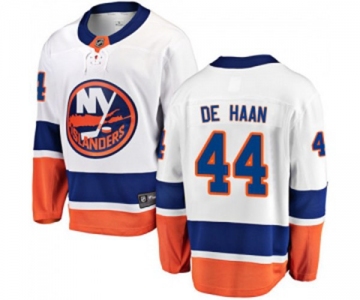 Youth New York Islanders #44 Calvin de Haan Fanatics Branded White Away Breakaway NHL Jersey