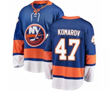 Youth New York Islanders #47 Leo Komarov Fanatics Branded Royal Blue Home Breakaway NHL Jersey