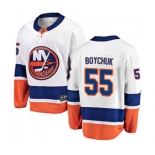 Youth New York Islanders #55 Johnny Boychuk Fanatics Branded White Away Breakaway NHL Jersey