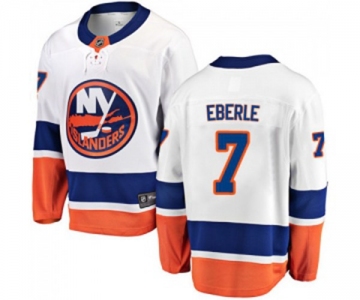 Youth New York Islanders #7 Jordan Eberle Fanatics Branded White Away Breakaway NHL Jersey