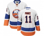 Youth Reebok New York Islanders #11 Shane Prince Authentic White Away NHL Jersey