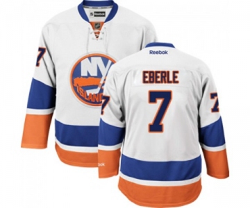 Youth Reebok New York Islanders #7 Jordan Eberle Authentic White Away NHL Jersey