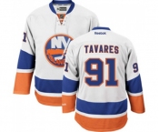 Youth Reebok New York Islanders #91 John Tavares Authentic White Away NHL Jersey