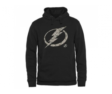 Men's Tampa Bay Lightning Black Rink Warrior Pullover Hoodie