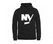 New York Islanders Black Rinkside Logo Pullover Hoodie