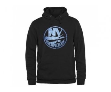 New York Islanders Black Rinkside Pond Hockey Pullover Hoodie