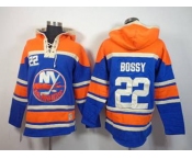 nhl jerseys new york Islanders #22 bossy blue-orange[pullover hooded sweatshirt