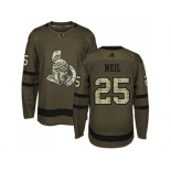 Adidas Ottawa Senators #25 Chris Neil Green Salute to Service Stitched NHL Jersey