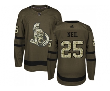 Adidas Ottawa Senators #25 Chris Neil Green Salute to Service Stitched NHL Jersey